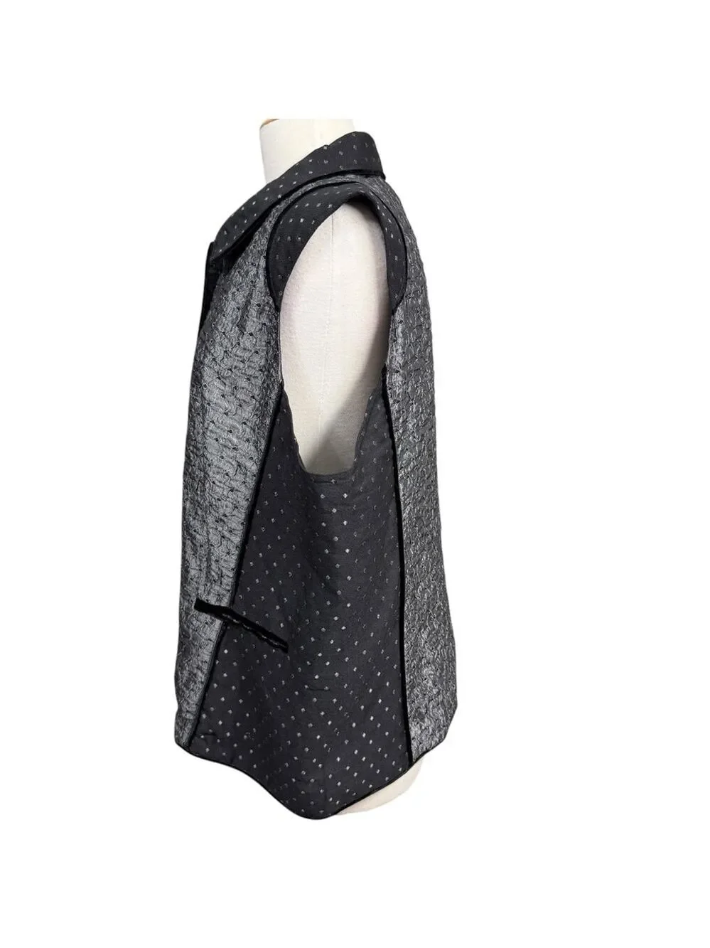 Coldwater Creek‎ Vest XL Gray Black